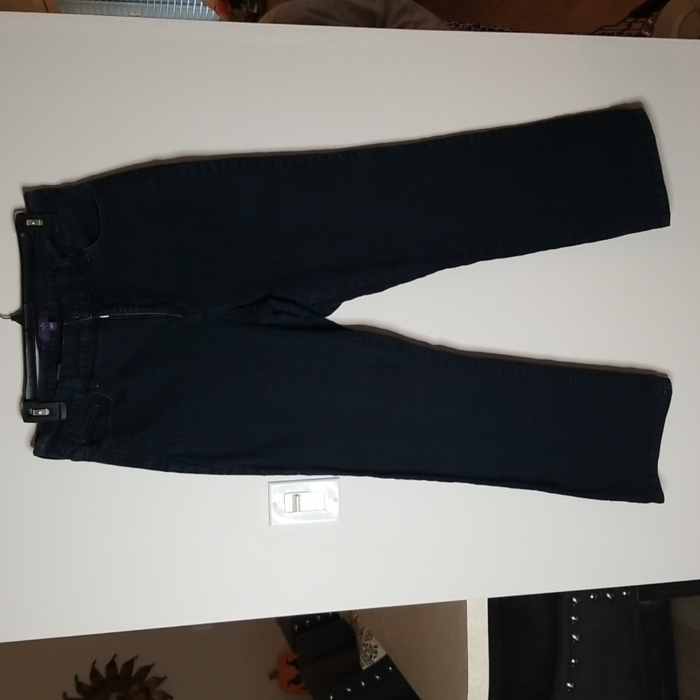 NYDJ Women's charcoal 5 pocket bootcut petite jeans sz 16 P